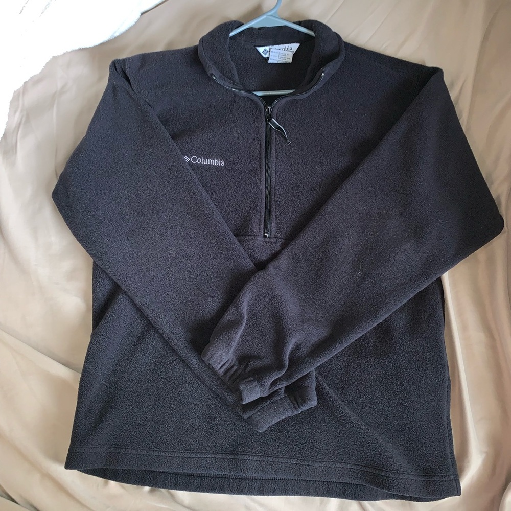 quarter zip columbia pullover. medium size unisex
